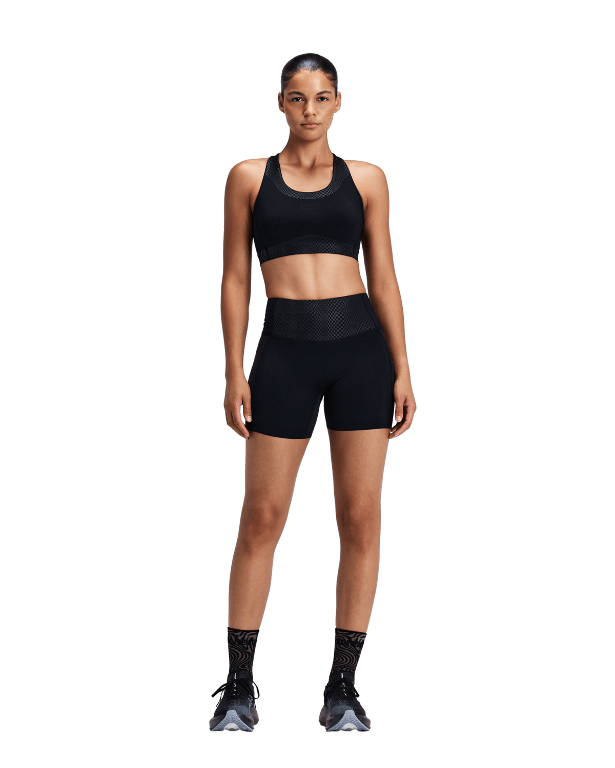 Bandit Women's Stamina-V™ Threshold Run Bra – Black - Interval Running