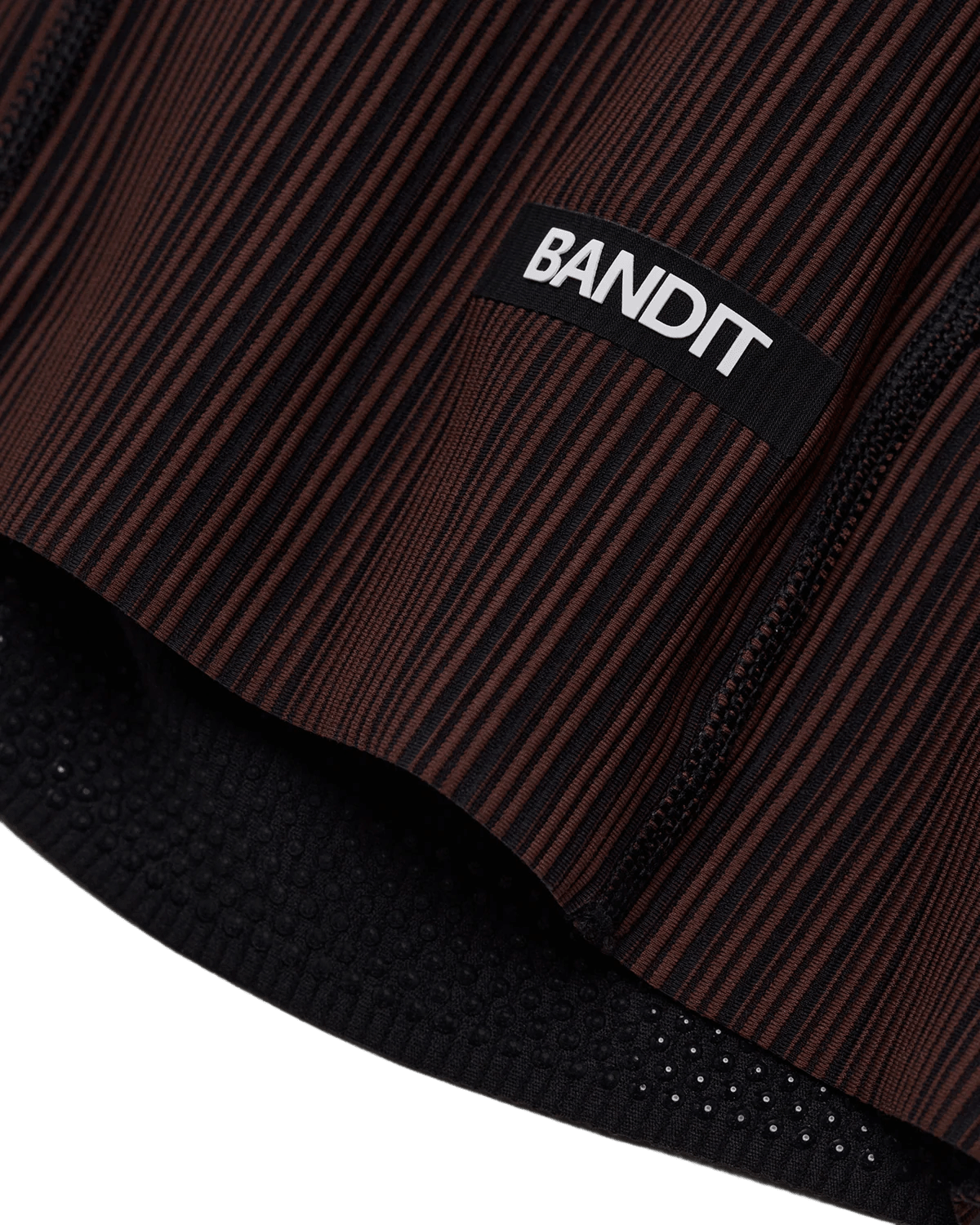 Bandit Women's Striped Cadence™ 5" Compression Shorts - Cacao / Black - Interval Running
