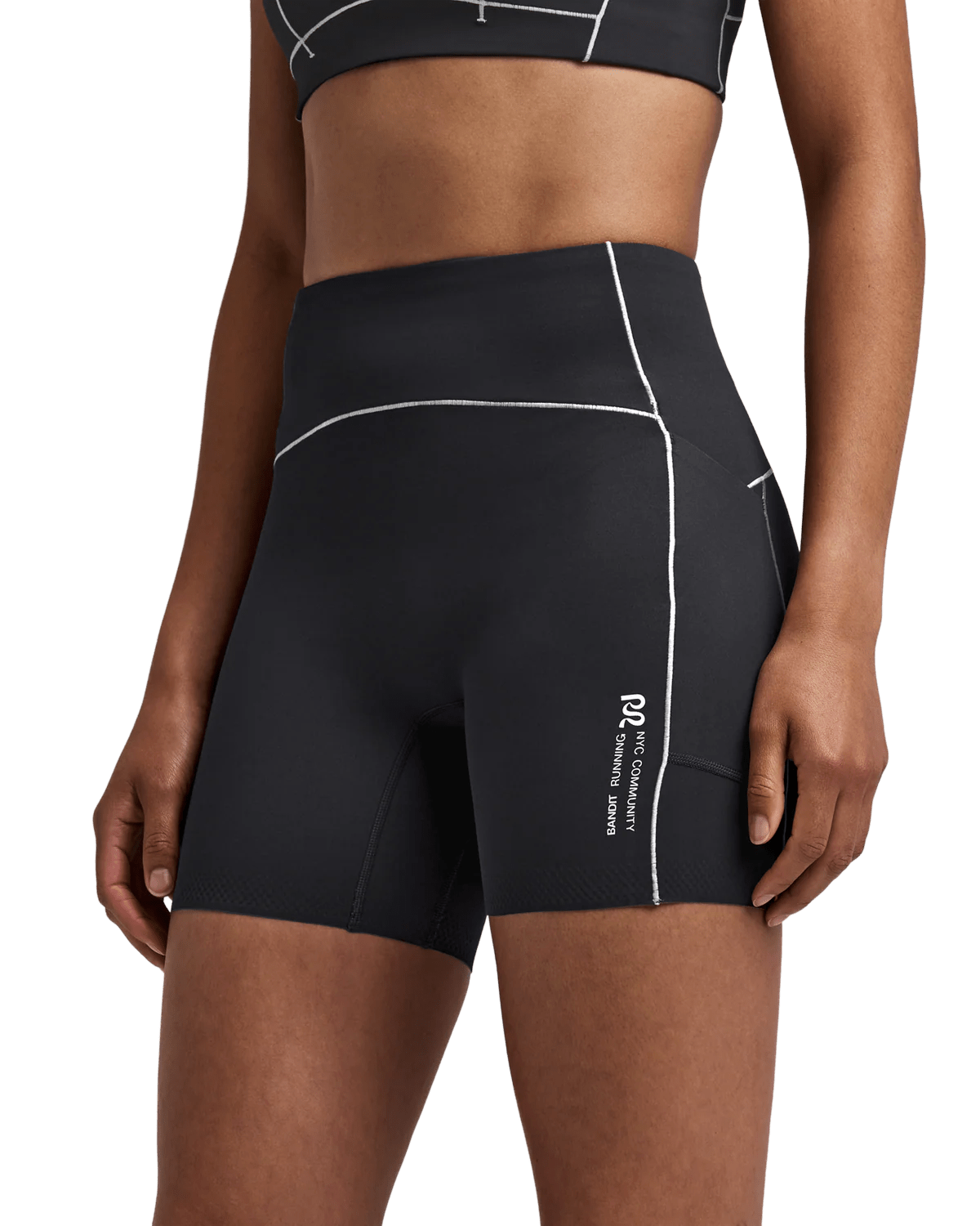 Bandit Women's Vanisher™ 5" Pop Stitch™ High Waist Compression Short - Anthracite - Interval Running