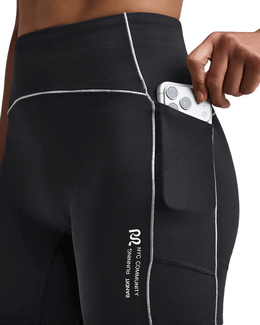 Bandit Women's Vanisher™ 5" Pop Stitch™ High Waist Compression Short - Anthracite - Interval Running