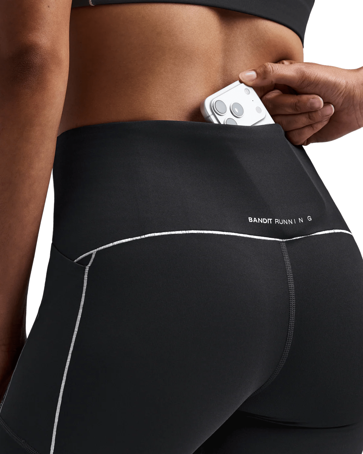 Bandit Women's Vanisher™ 5" Pop Stitch™ High Waist Compression Short - Anthracite - Interval Running