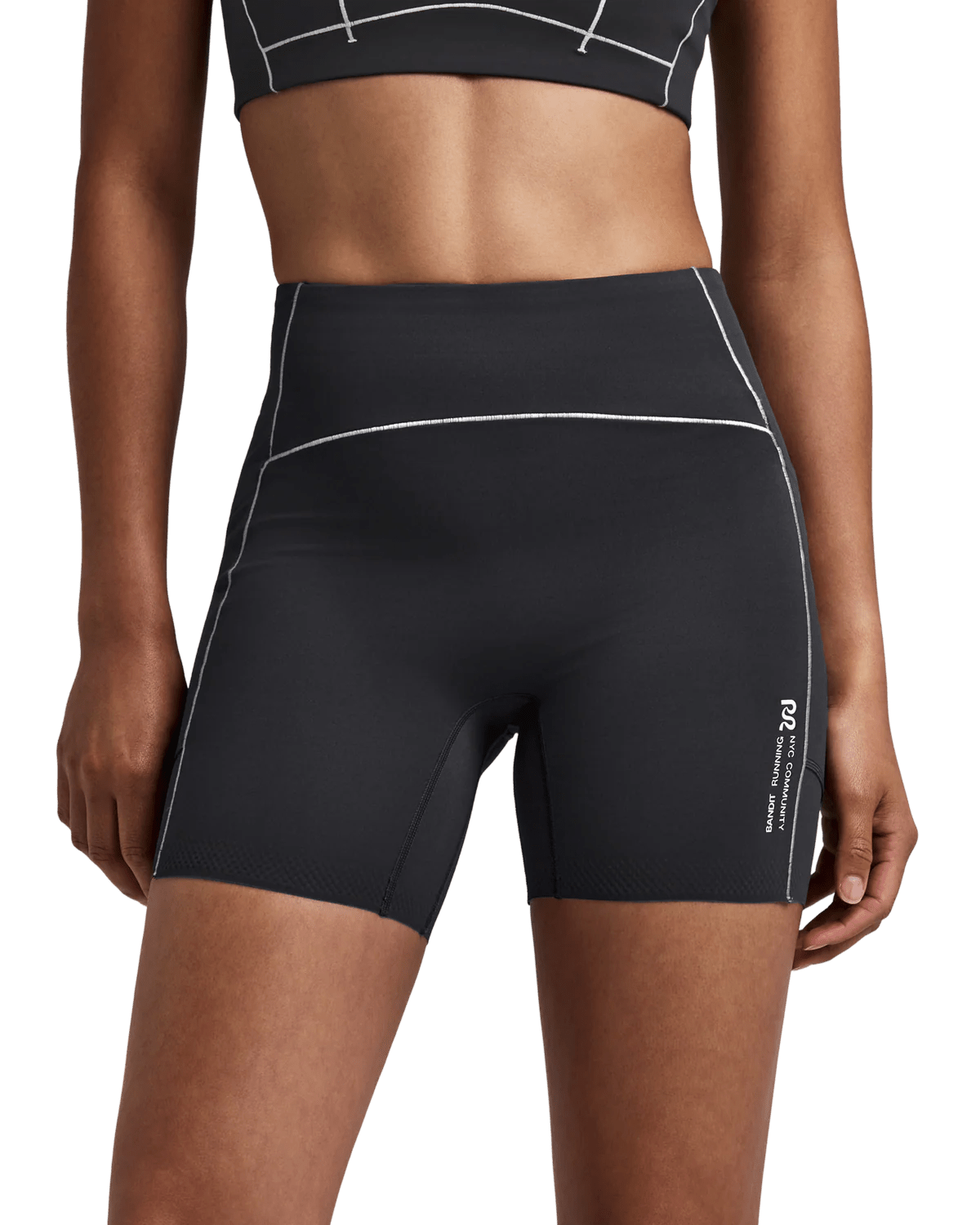 Bandit Women's Vanisher™ 5" Pop Stitch™ High Waist Compression Short - Anthracite - Interval Running