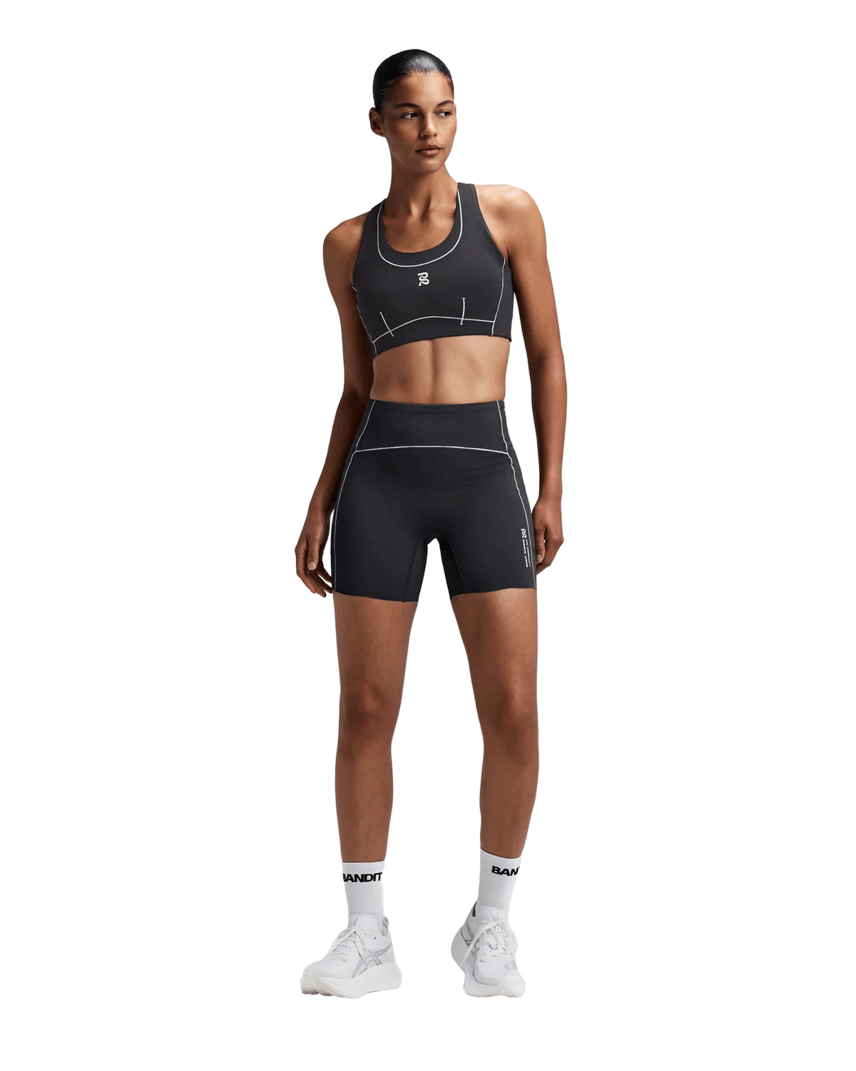 Bandit Women's Vanisher™ 5" Pop Stitch™ High Waist Compression Short - Anthracite - Interval Running