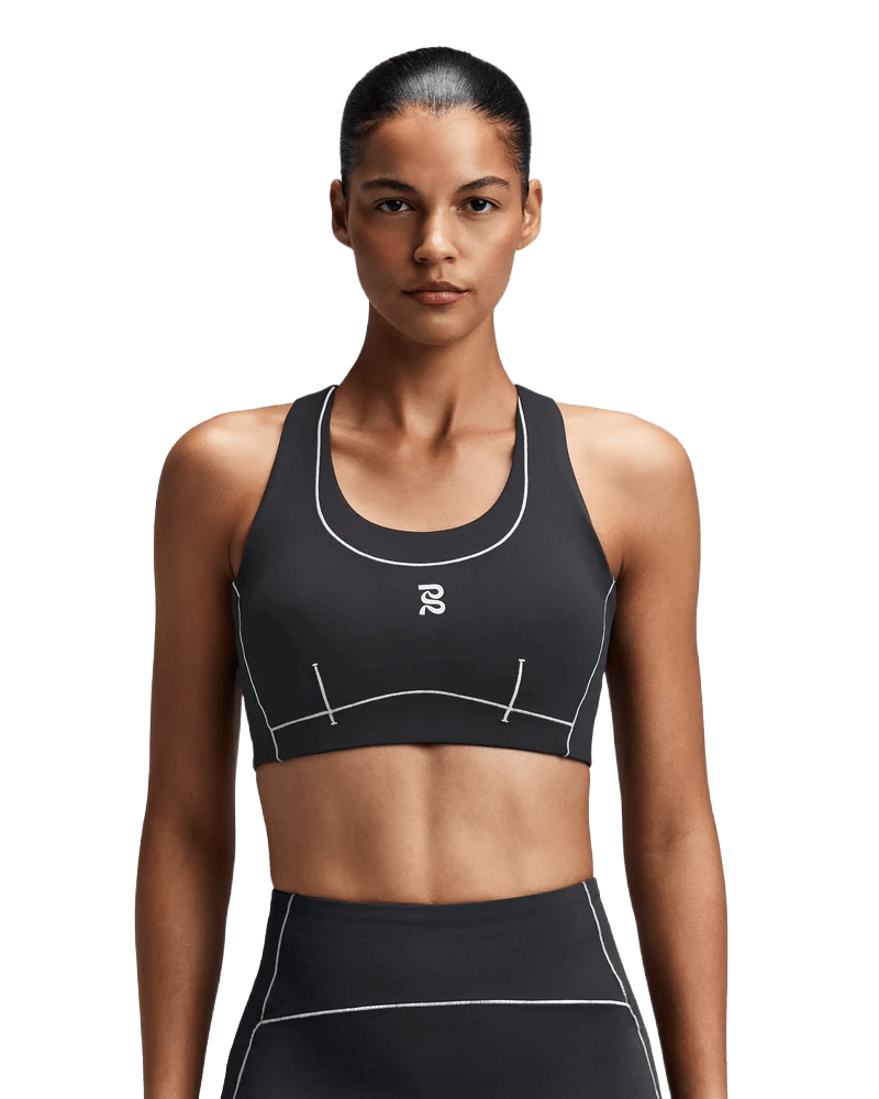 Bandit Women's Vanisher™ Pop Stitch™ Arco Run Bra - Anthracite - Interval Running