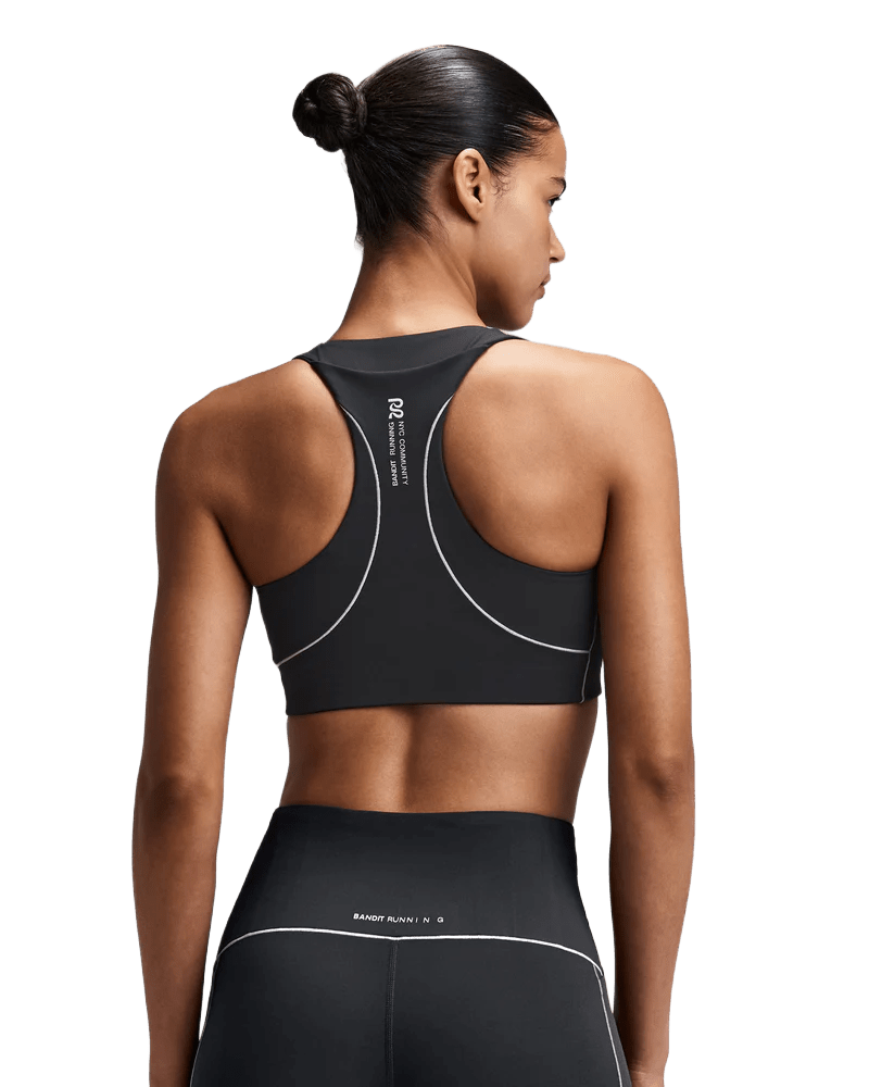 Bandit Women's Vanisher™ Pop Stitch™ Arco Run Bra - Anthracite - Interval Running