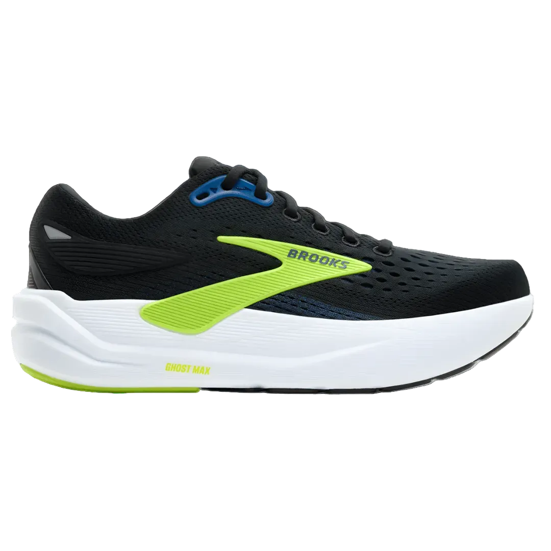 Brooks Ghost Max 3 | Black / Navy / Acid Lime - Interval Running