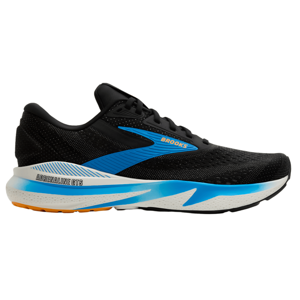 Brooks Men's Adrenaline GTS 24 – Black/Ebony/Cloissonne - Interval Running