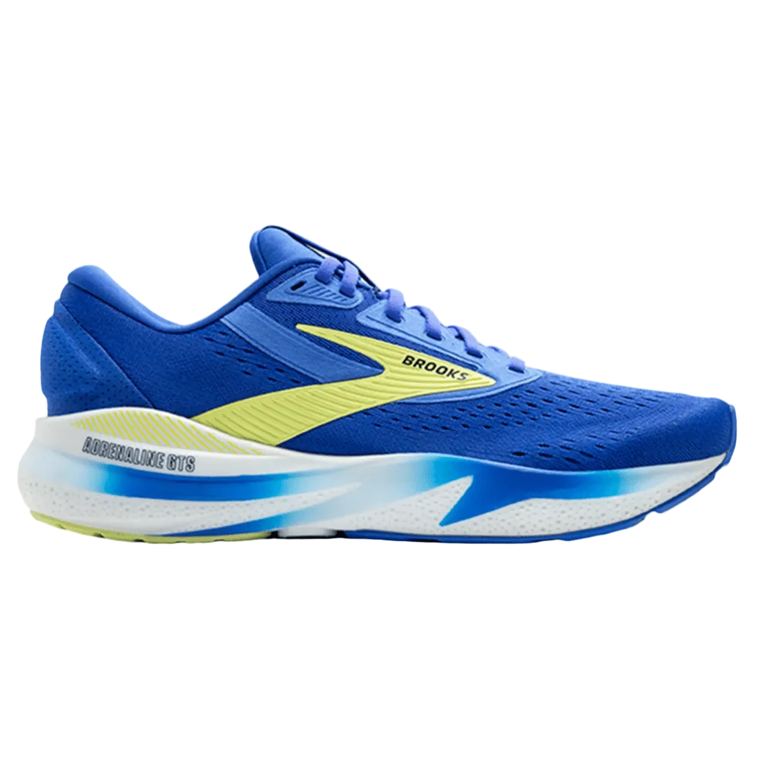 Brooks Men's Adrenaline GTS 24 – Cobalt/Neo Yellow/Peacoat - Interval Running