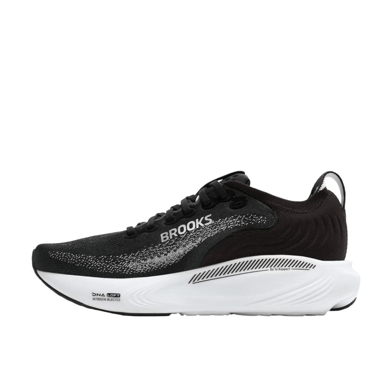 Brooks Men's Adrenaline GTS 25 – Black / White / Grey - Interval Running