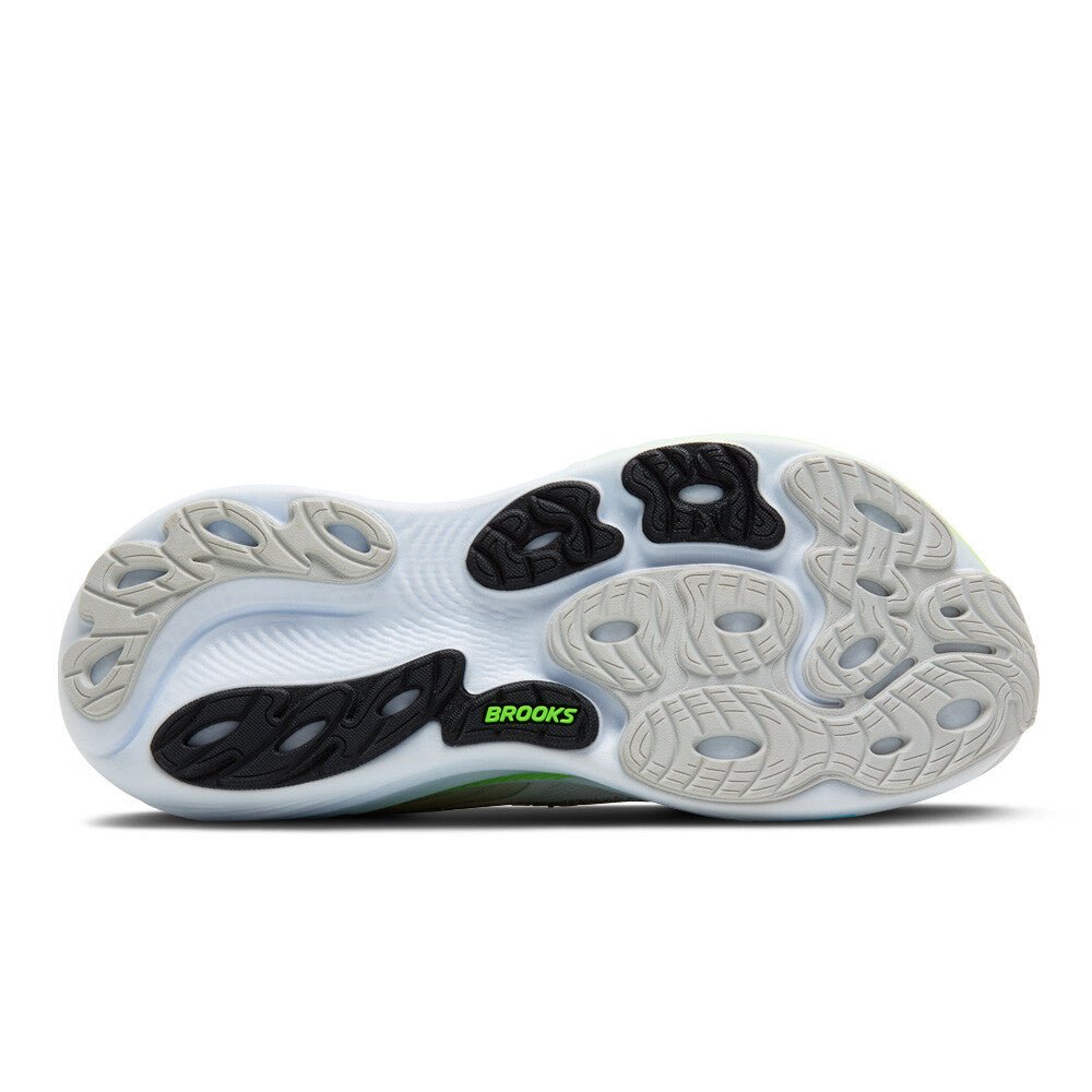 Brooks Men's Adrenaline GTS 25 - Oyster / Green Gecko / Blue - Interval Running