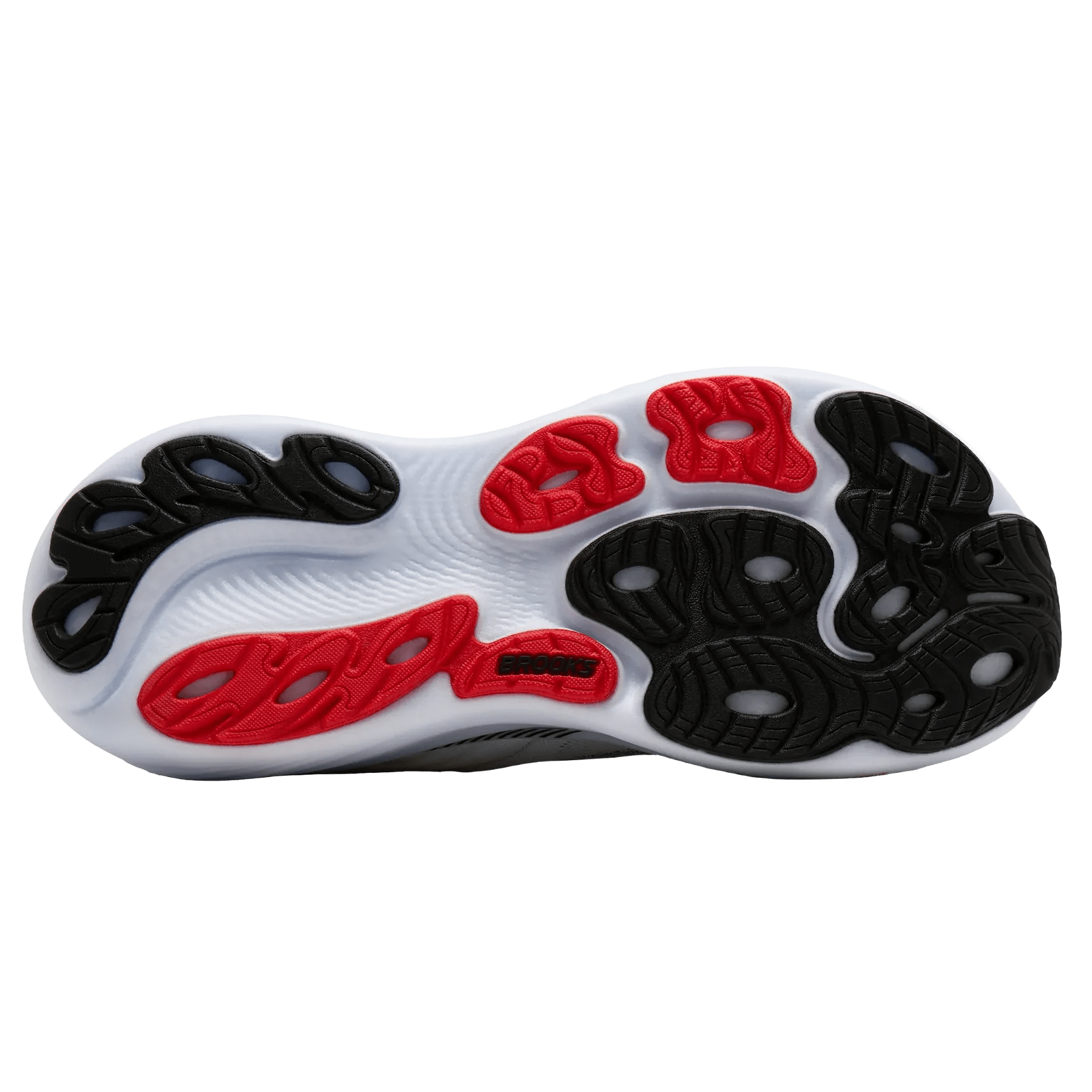 Brooks Men's Adrenaline GTS 25 - White / Black / Red - Interval Running