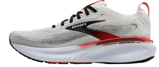 Brooks Men's Adrenaline GTS 25 - White / Black / Red - Interval Running