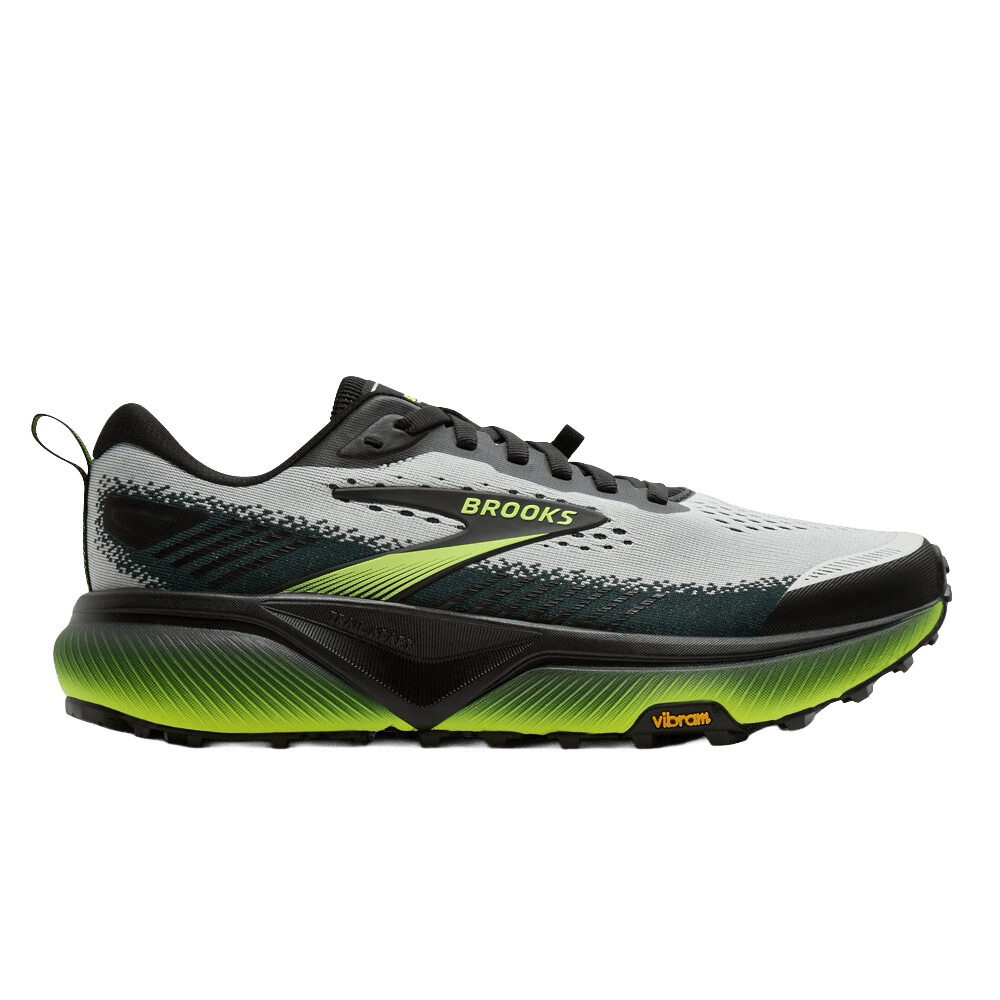 Brooks Men's Cascadia 20 – Grey / Black / Nightlife - Interval Running
