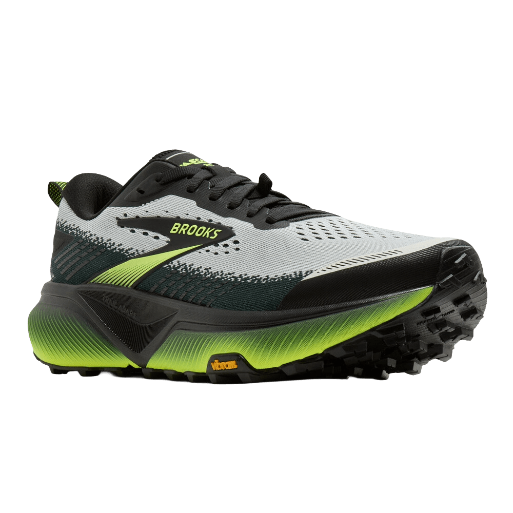 Brooks Men's Cascadia 20 – Grey / Black / Nightlife - Interval Running