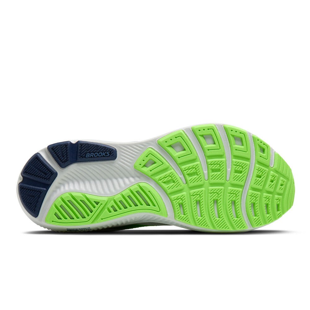 Brooks Men's Ghost 17 – Oyster / Beacon Blue / Gecko - Interval Running