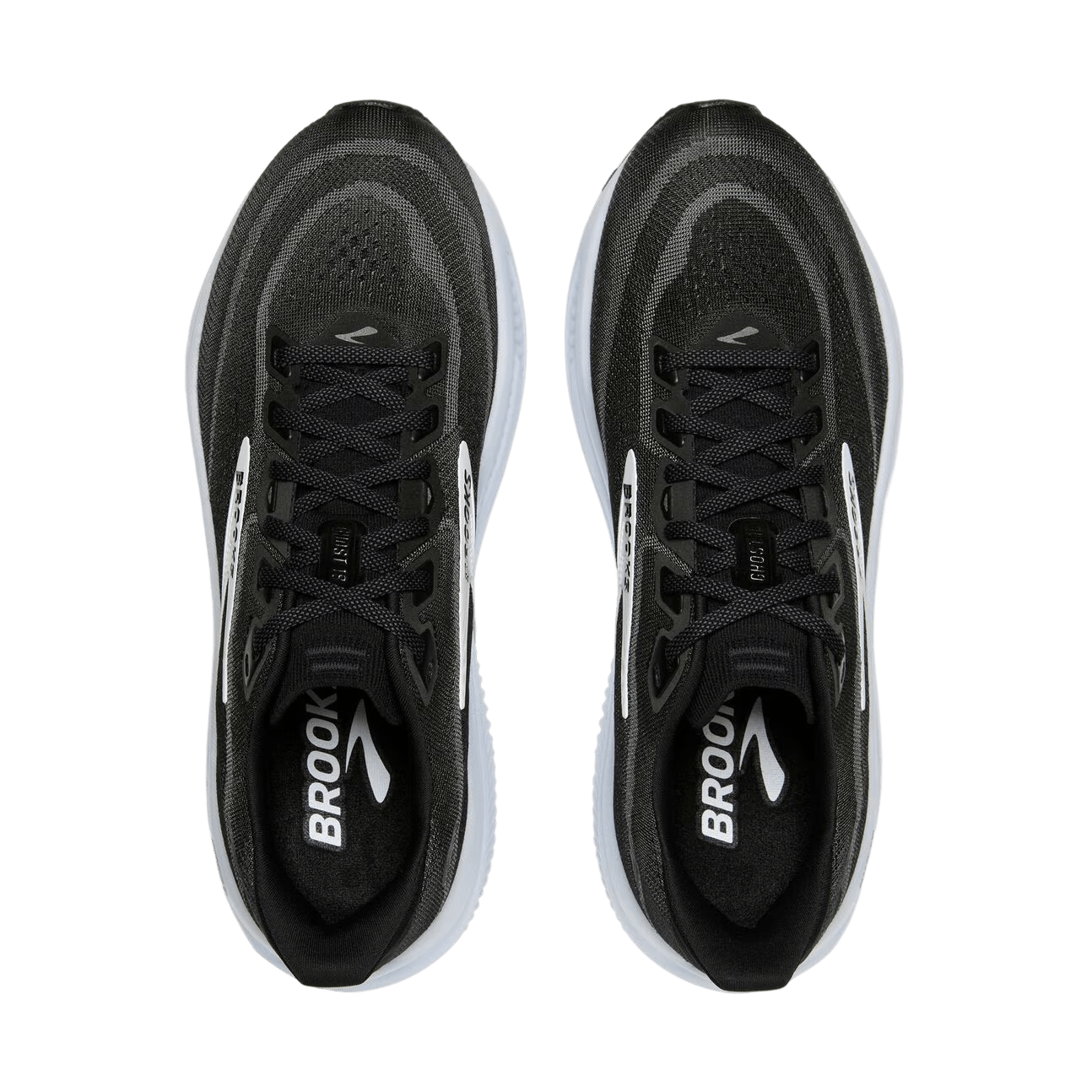 Brooks Men's Ghost 18 – Black/Grey/White - Interval Running