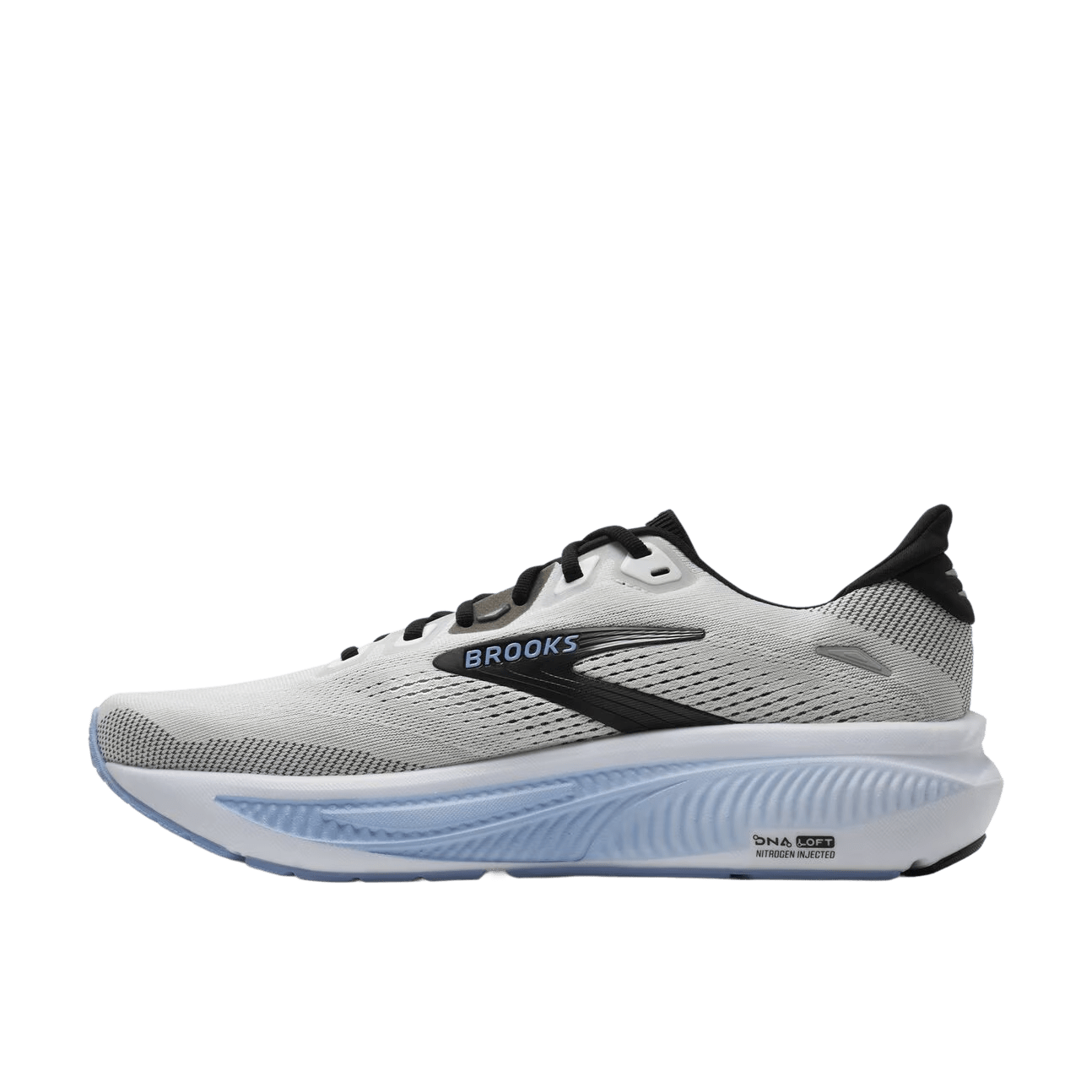 Brooks Men's Ghost 18 – White / Black / Open Air - Interval Running