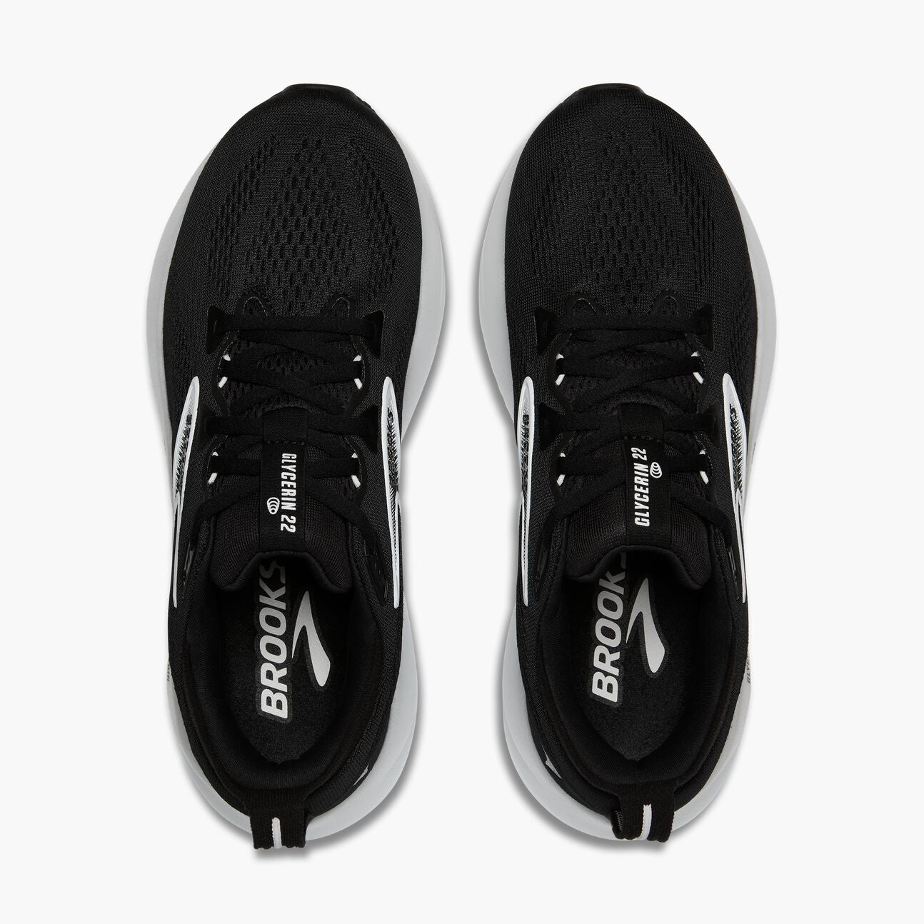 Brooks Men's Glycerin 22 - Black / Grey / White - Interval Running