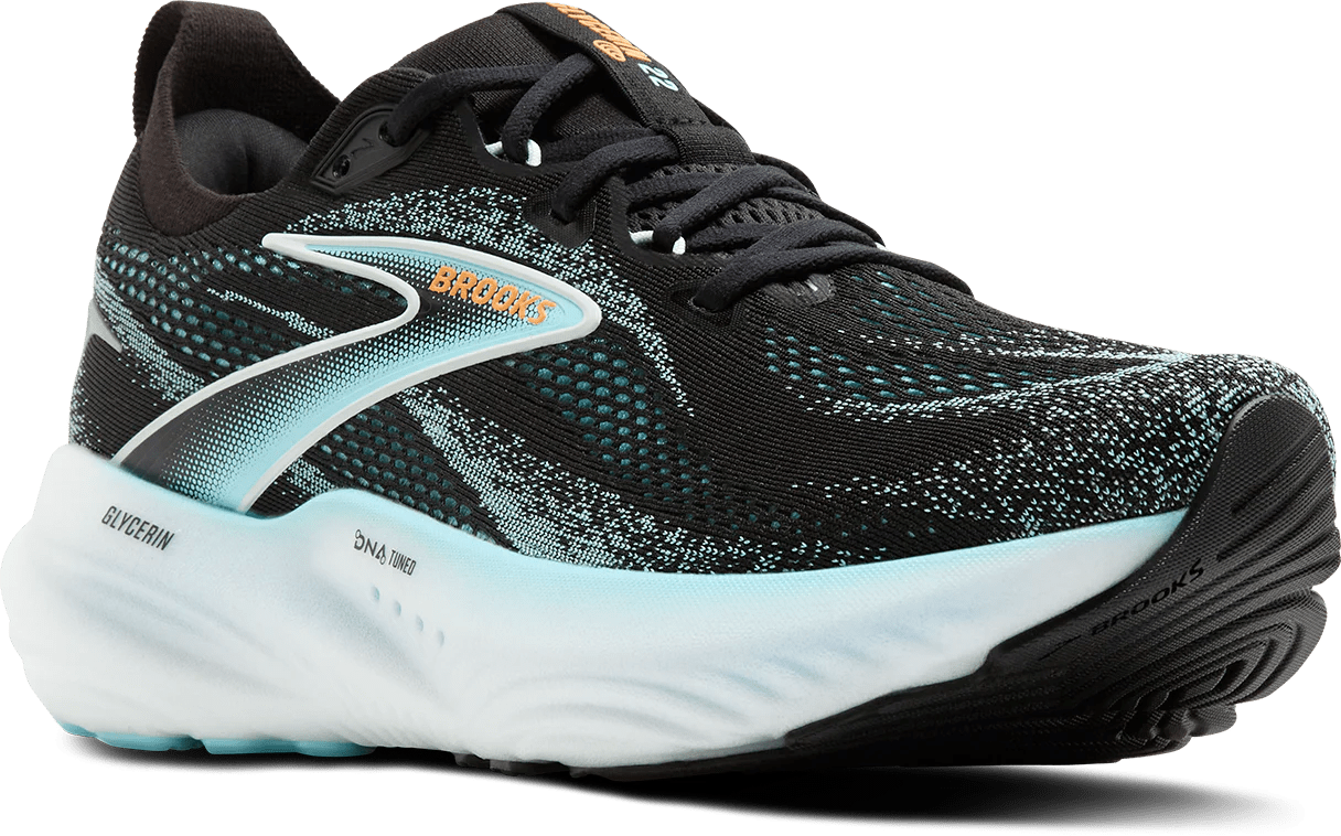Brooks Men's Glycerin 22 - Black/Atomizer/Blazing Orange - Interval Running