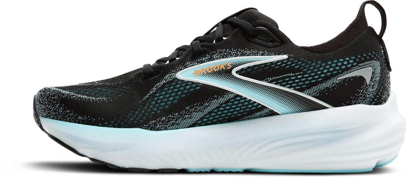 Brooks Men's Glycerin 22 - Black/Atomizer/Blazing Orange - Interval Running