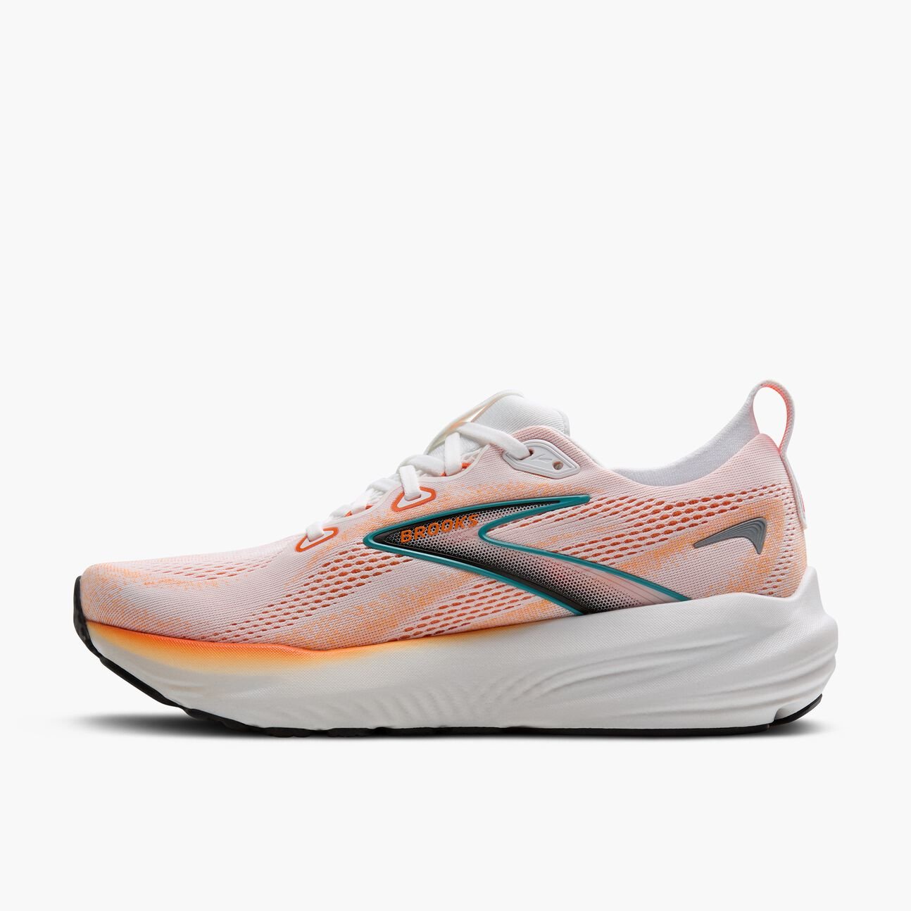 Brooks Men's Glycerin 22 - White / Orange / Green Blue Slate - Interval Running
