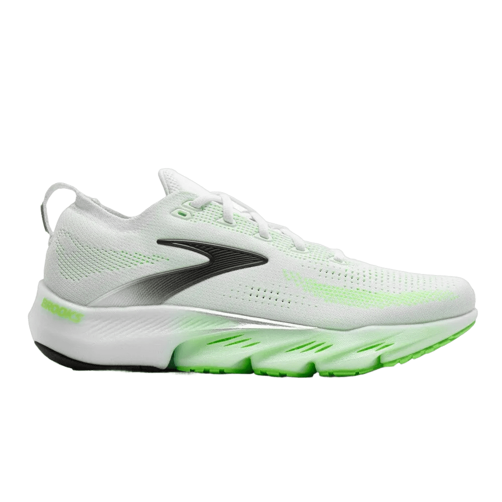 Brooks Men's Glycerin Flex - White / Green Gecko / Phantom - Interval Running
