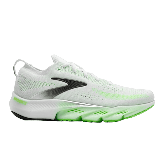 Brooks Men's Glycerin Flex - White / Green Gecko / Phantom - Interval Running