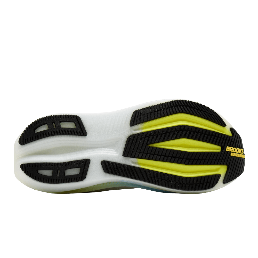 Brooks Men's Glycerin Max 2 - White / Cyber Yellow / Nightlife - Interval Running