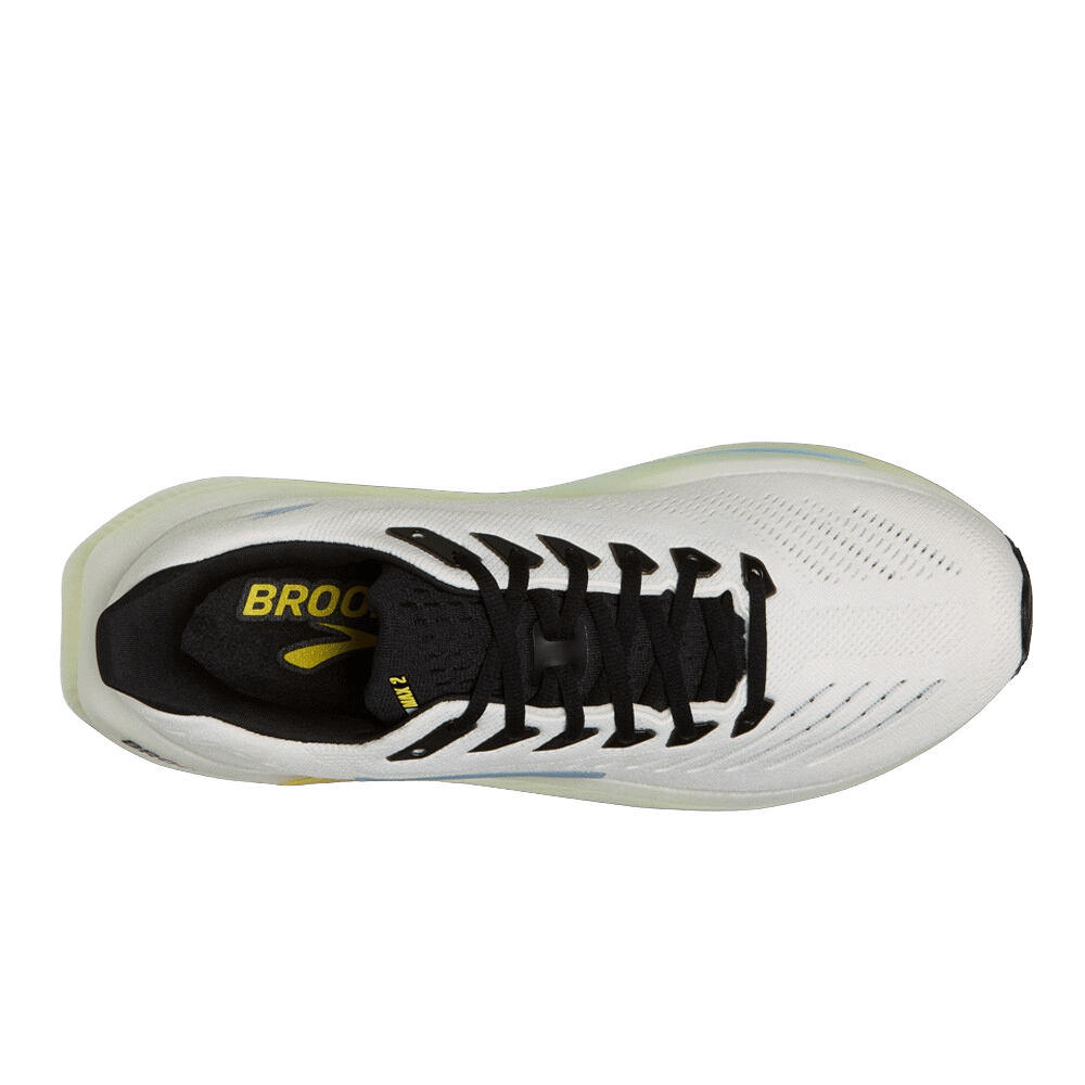 Brooks Men's Glycerin Max 2 - White / Cyber Yellow / Nightlife - Interval Running