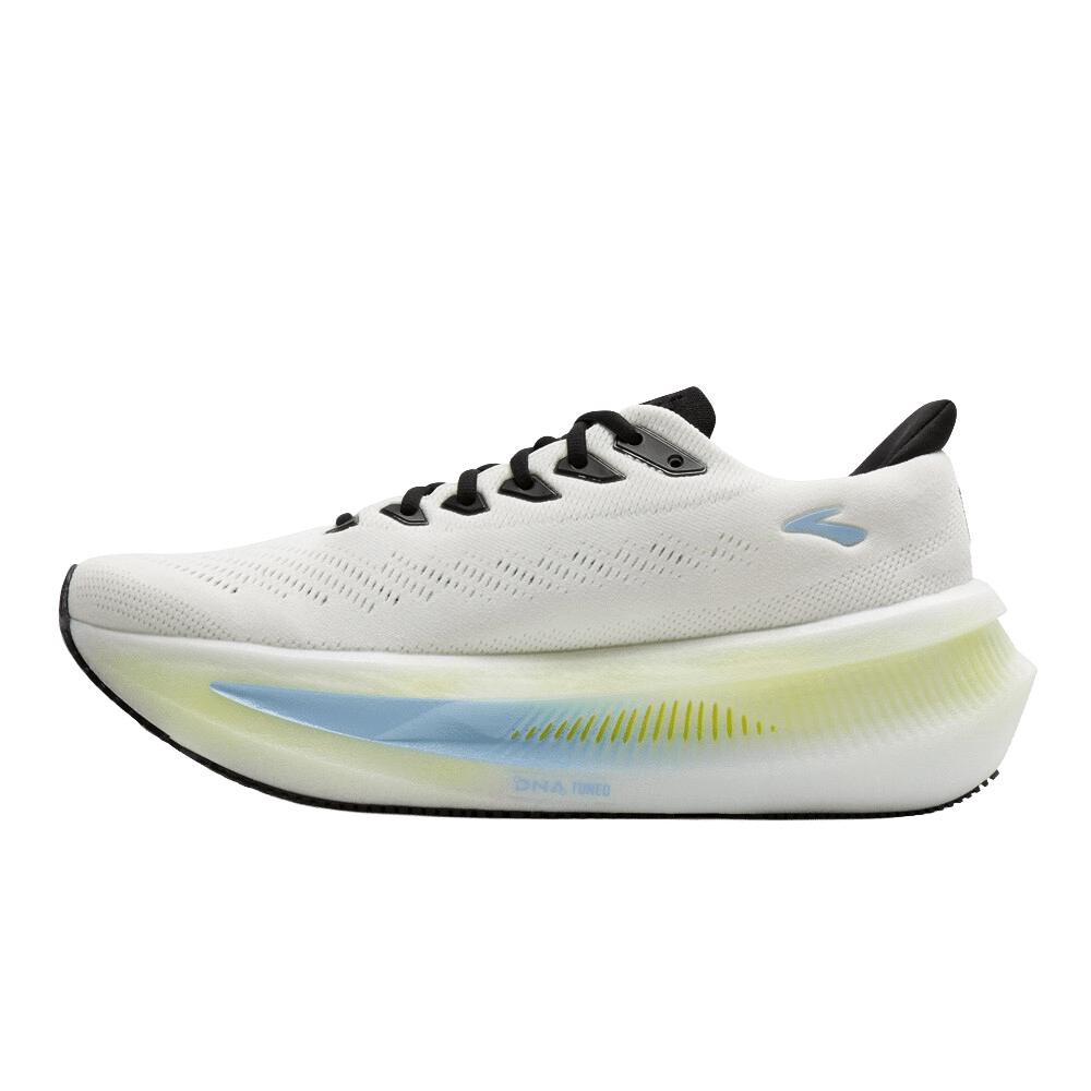 Brooks Men's Glycerin Max 2 - White / Cyber Yellow / Nightlife - Interval Running