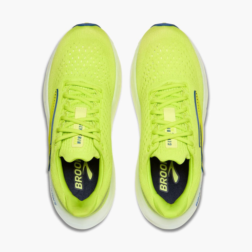 Brooks Men's Glycerin Max | Lime / Navy Peony / White - Interval Running