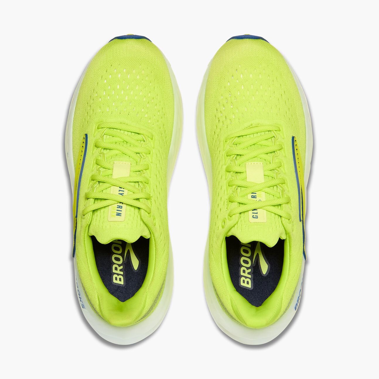 Brooks Men's Glycerin Max | Lime / Navy Peony / White - Interval Running