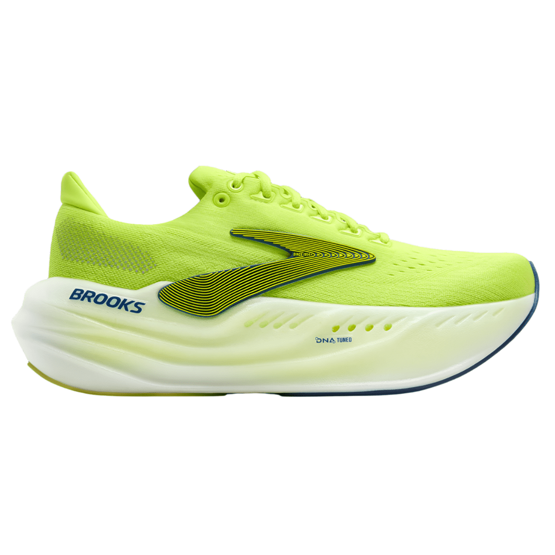Brooks Men's Glycerin Max | Lime / Navy Peony / White - Interval Running