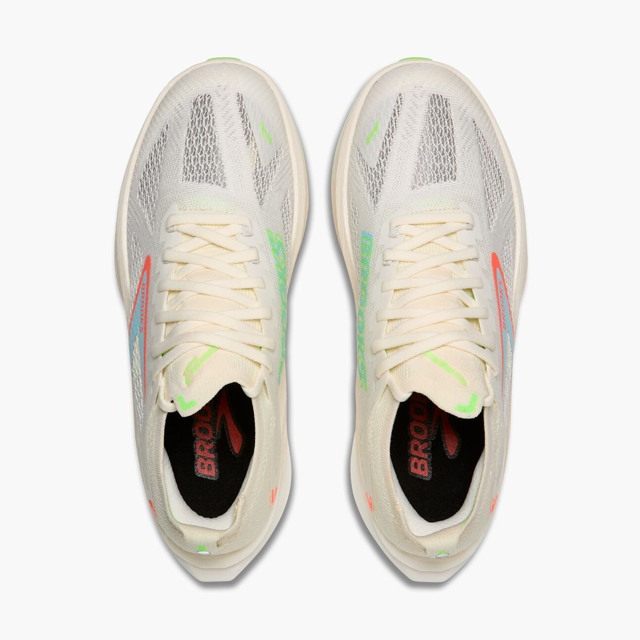 Brooks Men's Hyperion Max 3 | Coconut / Green Gecko / Pink Clay - Interval Running