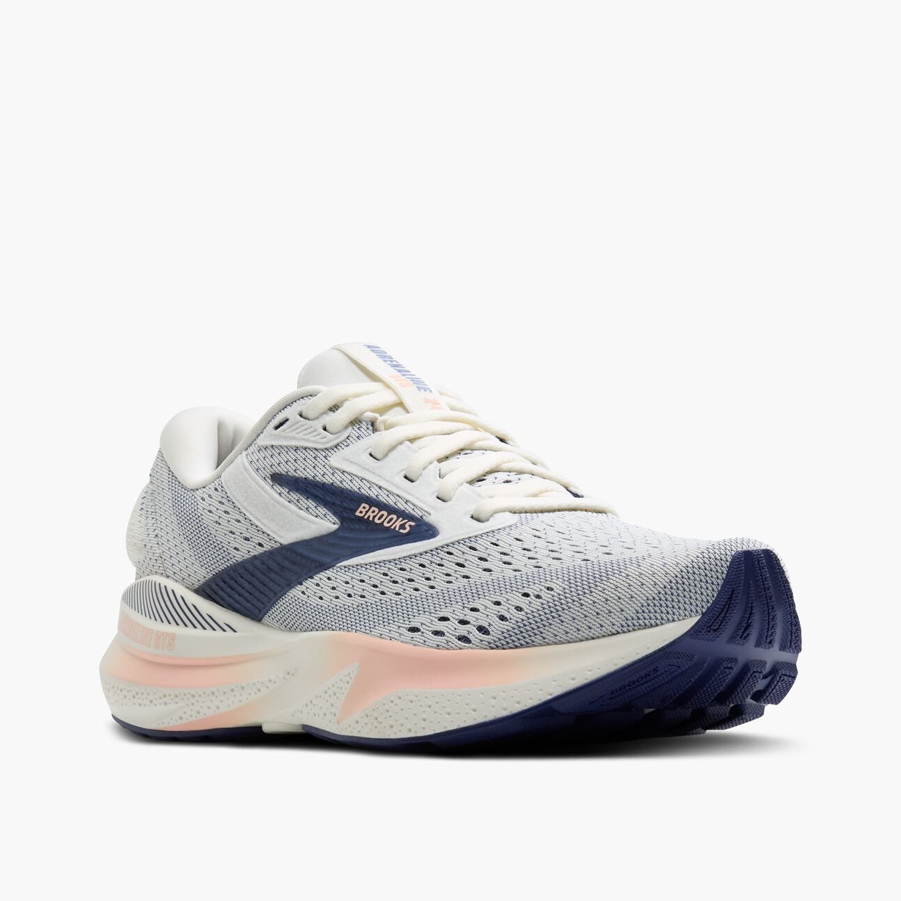 Brooks Women's Adrenaline GTS 24 – Grey/Blue Ribbon/Peach - Interval Running