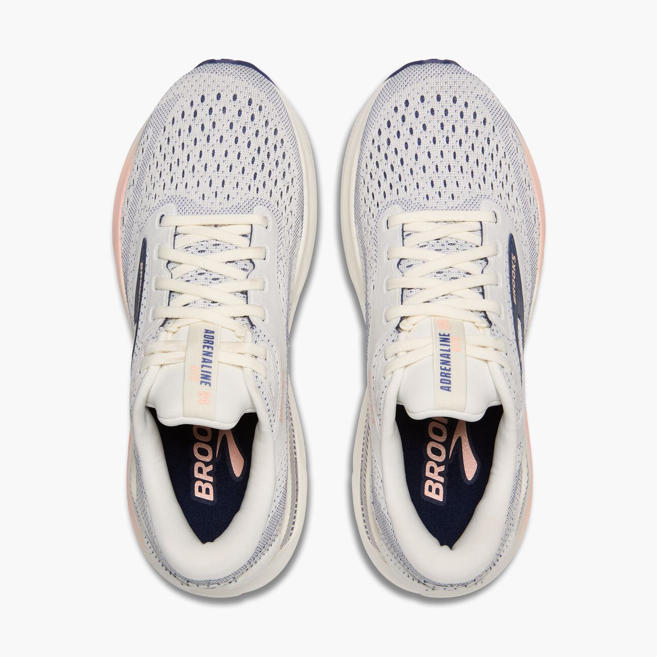 Brooks Women's Adrenaline GTS 24 – Grey/Blue Ribbon/Peach - Interval Running