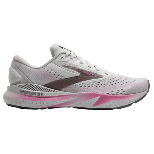Brooks Women's Adrenaline GTS 24 – Oyster/Excalibur/Pink - Interval Running