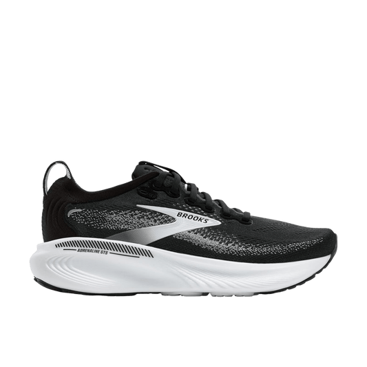 Brooks Women's Adrenaline GTS 25 – Black / White / Grey - Interval Running