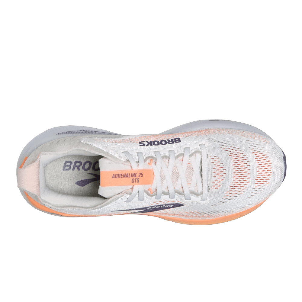 Brooks Women's Adrenaline GTS 25 - Oyster Mush / Peach / Grape - Interval Running