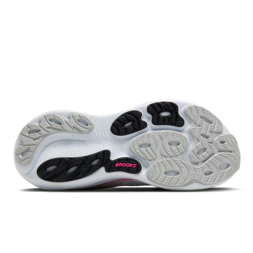 Brooks Women's Adrenaline GTS 25 - Oyster / Pink / Green - Interval Running