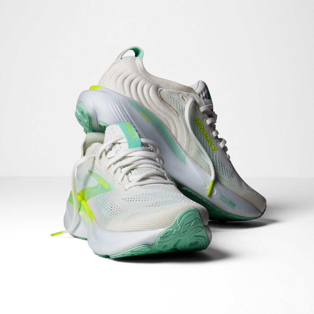 Brooks Women's Adrenaline GTS 25 - White / Nightlife / Yucca - Interval Running