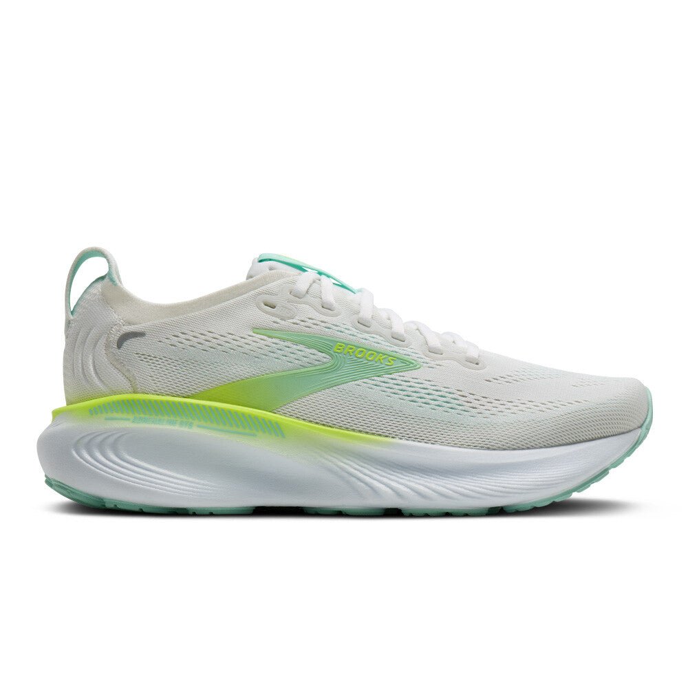 Brooks Women's Adrenaline GTS 25 - White / Nightlife / Yucca - Interval Running