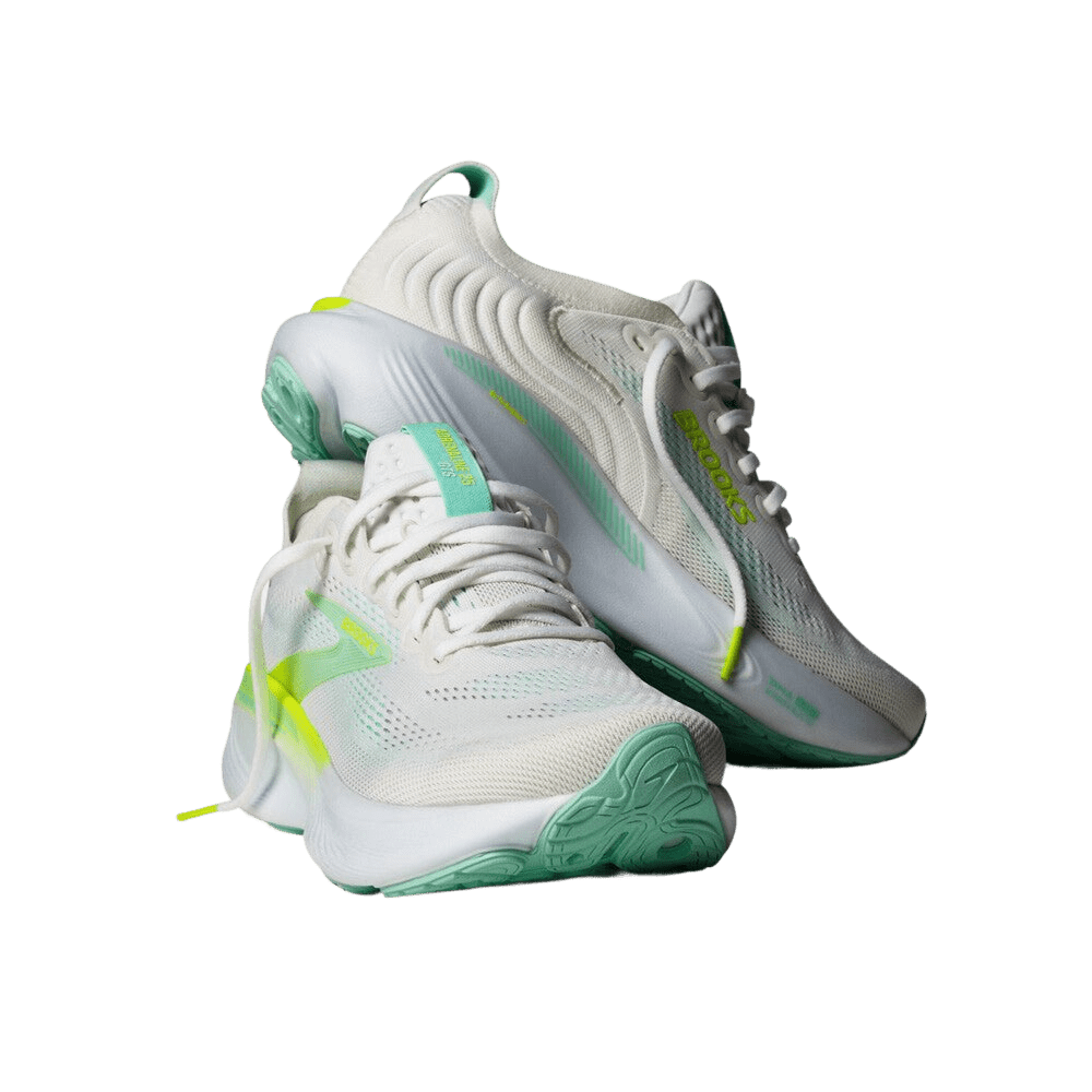 Brooks Women's Adrenaline GTS 25 - White / Nightlife / Yucca - Interval Running