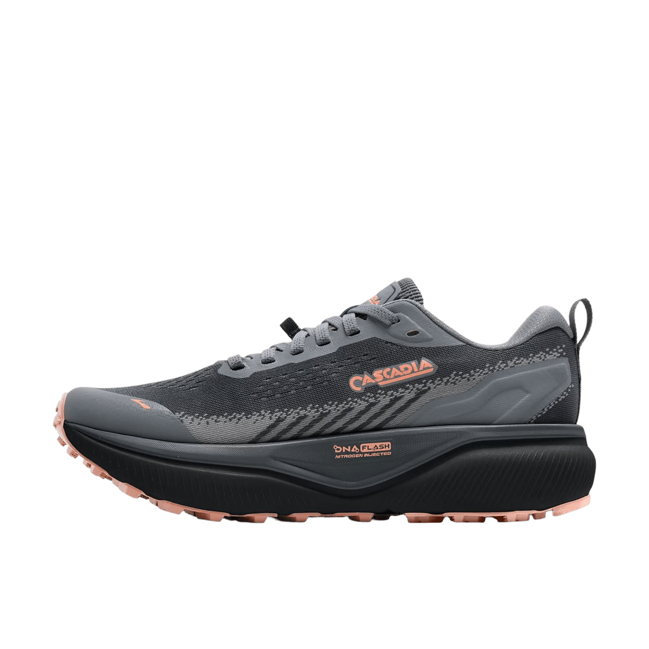 Brooks Women's Cascadia 20 – Grey/Grey/Peach - Interval Running