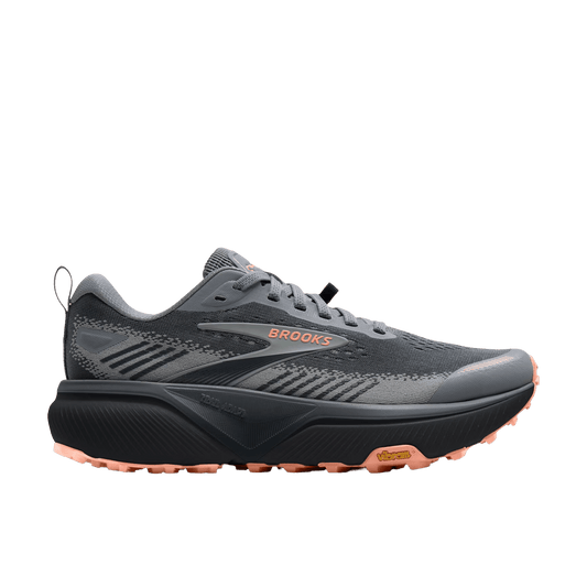 Brooks Women's Cascadia 20 – Grey/Grey/Peach - Interval Running
