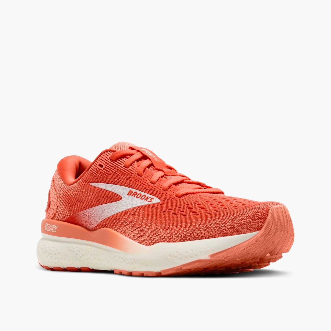 Brooks Women's Ghost 16 - Coral/Desert Flower/Coconut - Interval Running