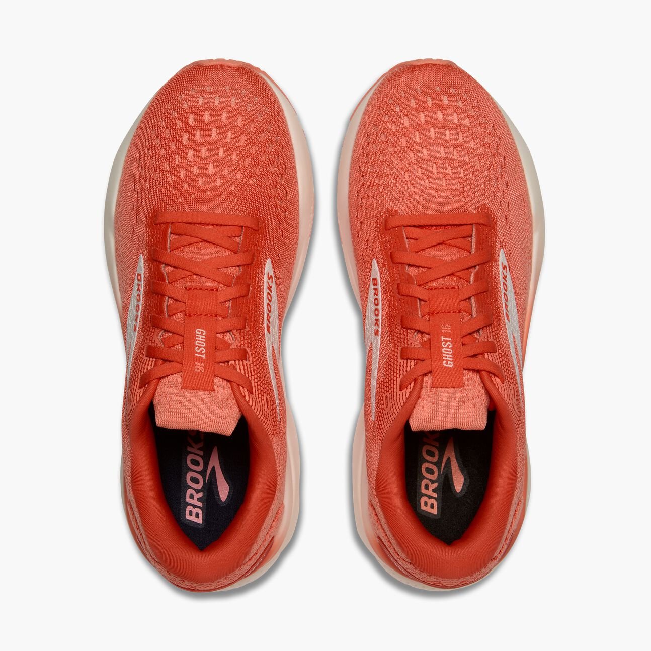 Brooks Women's Ghost 16 - Coral/Desert Flower/Coconut - Interval Running