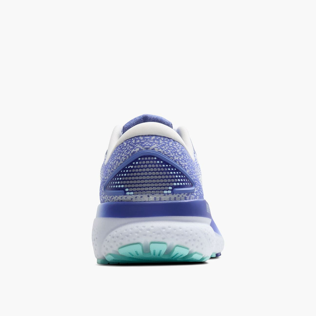 Brooks Women's Ghost 16 - White/Amparo Blue/Limpet Shell - Interval Running