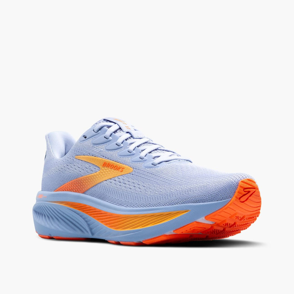 Brooks Women's Ghost 17 – Blue Heron/White/Orange - Interval Running
