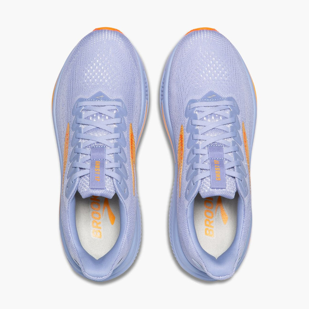 Brooks Women's Ghost 17 – Blue Heron/White/Orange - Interval Running